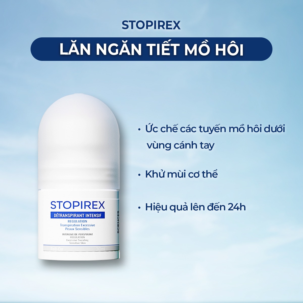 Lăn ngăn tiết mồ hôi hiệu quả không ố vàng áo